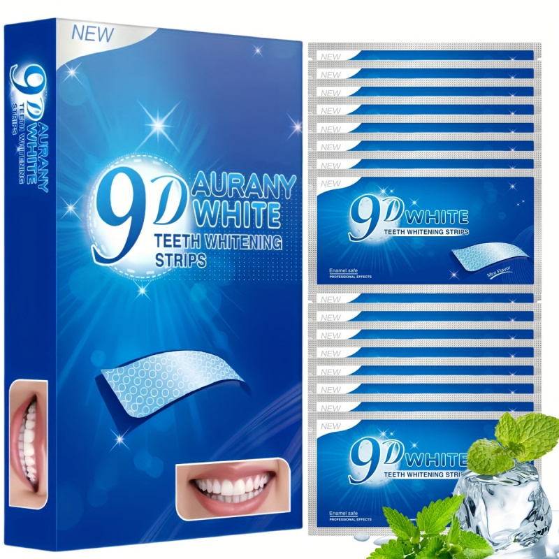 Teeth Whitening With Hydrogen Peroxide - 21 زوجًا من شرائط تبييض الأسنان