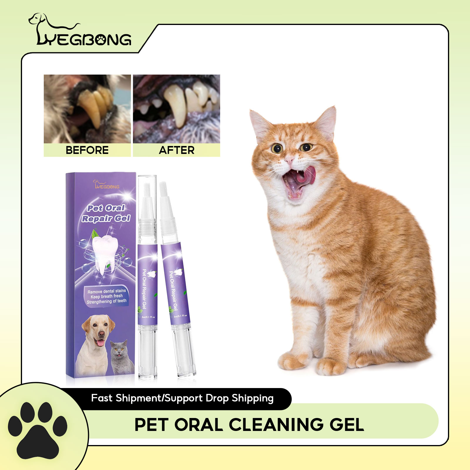 Teeth Whitening With Hydrogen Peroxide - الحيوانات الأليفة الفم إصلاح هلام جرو
