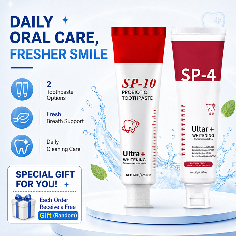 Teeth Whitening Xylitol - مجموعة معجون الأسنان المبيض بالبروبيوتيك SP-10