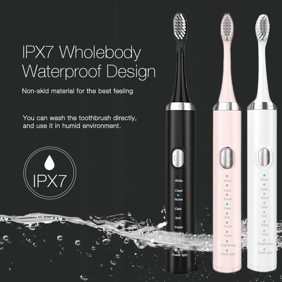 Electric Toothbrush Sonic - مجموعة فرشاة أسنان كهربائية، فرشاة أسنان