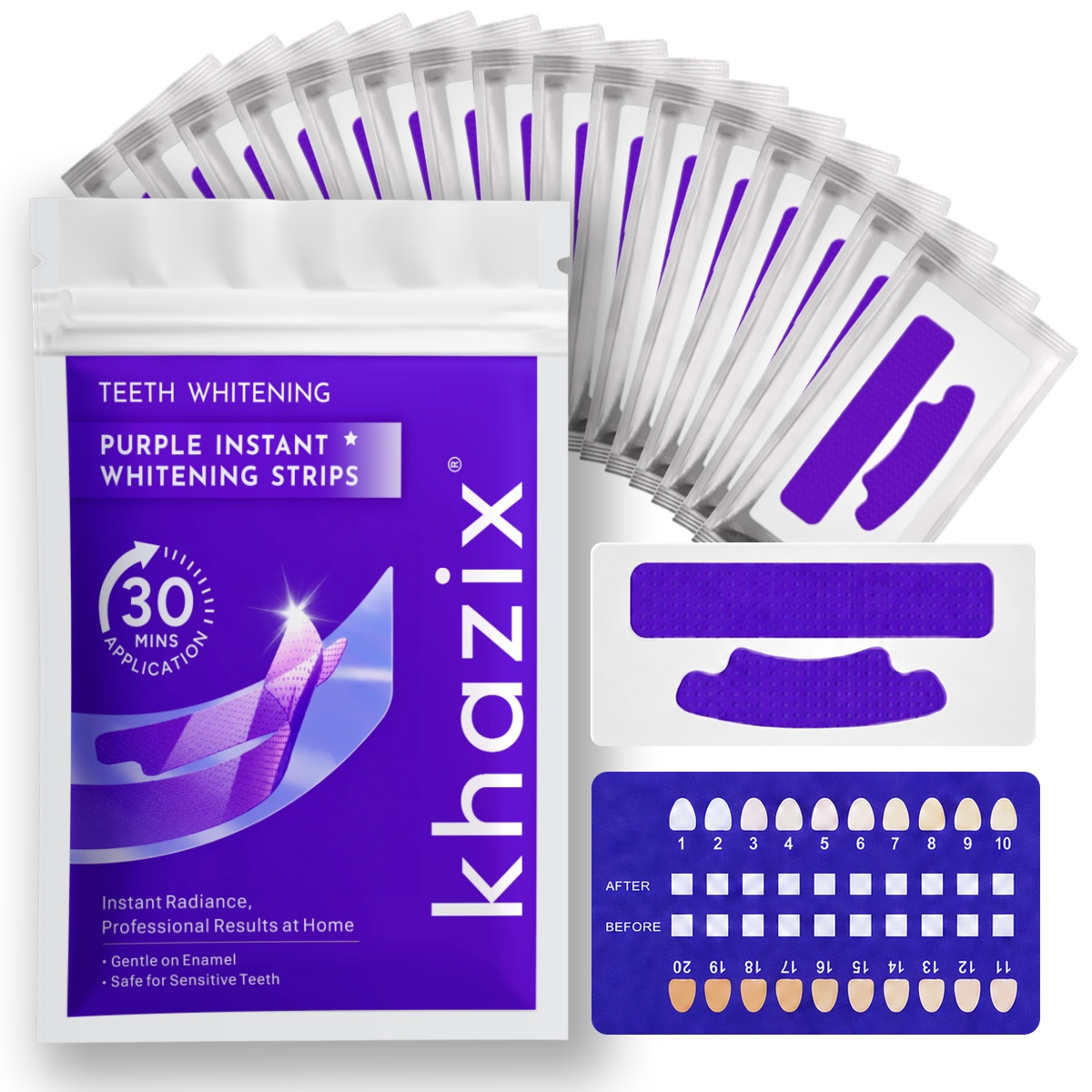 Teeth Whitening Strips Crest - 1/7 أزواج من شرائط تبييض الأسنان
