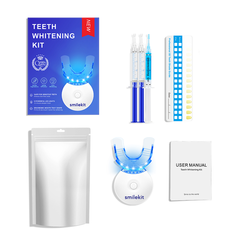 مجموعة تبييض الأسنان - 5X مبيض - مراجعة Teeth Whitening With Hydrogen Peroxide وسعره