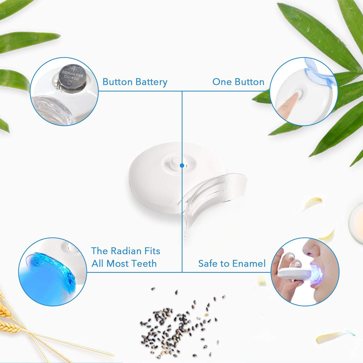 مجموعة تبييض الأسنان - 5X مبيض - مراجعة Teeth Whitening With Hydrogen Peroxide وسعره