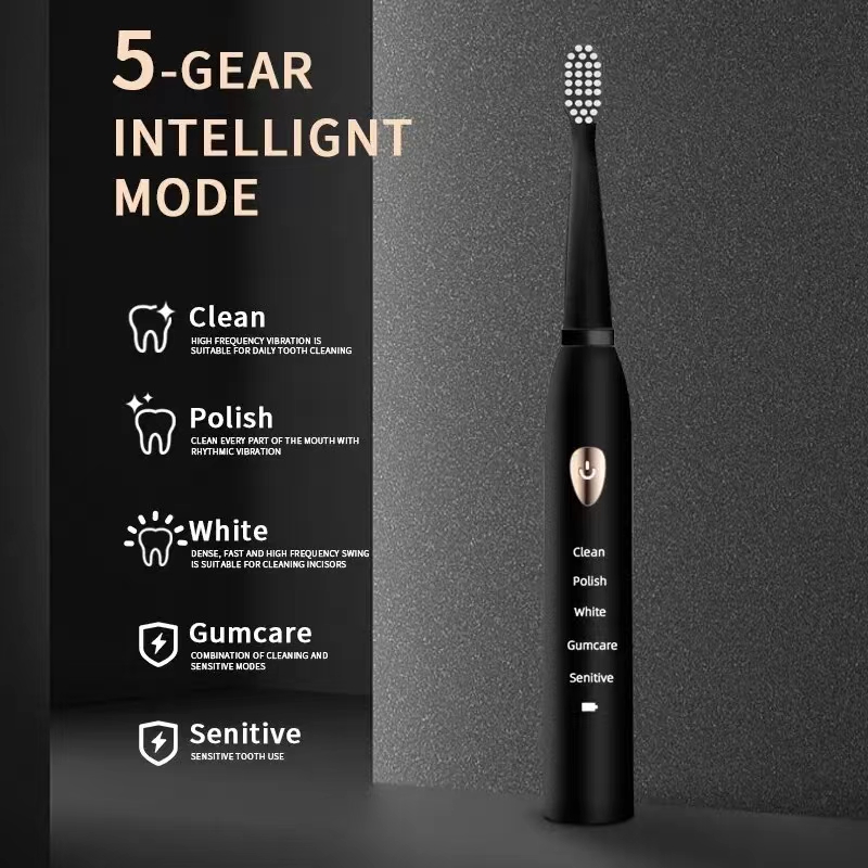 فرشاة الأسنان الكهربائية 5-وضع - مراجعة Electric Toothbrush Sonic وسعره