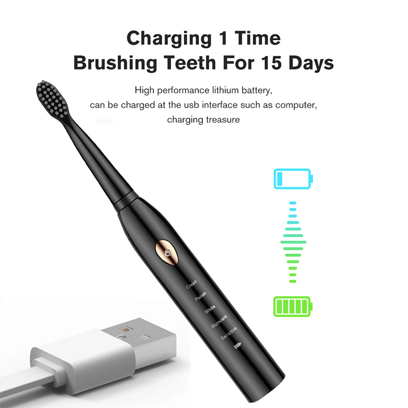 فرشاة الأسنان الكهربائية 5-وضع - مراجعة Electric Toothbrush Sonic وسعره