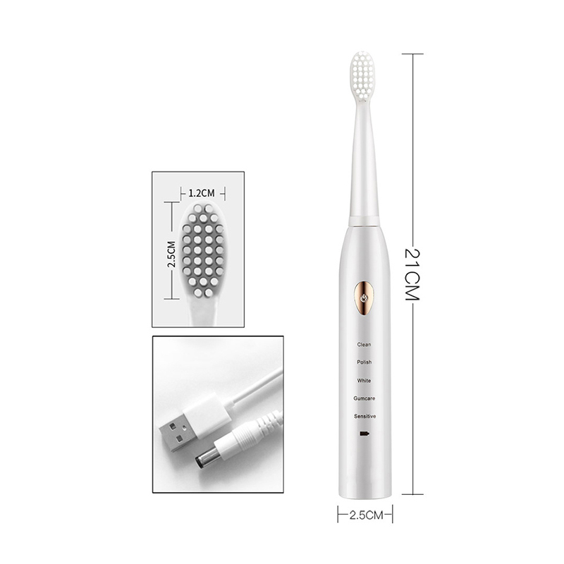 فرشاة الأسنان الكهربائية 5-وضع - مراجعة Electric Toothbrush Sonic وسعره