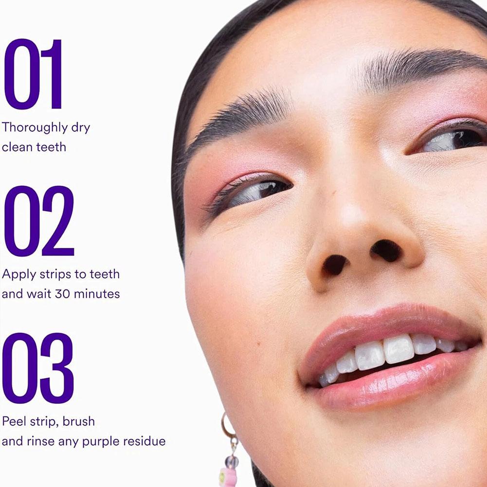 شرائط تبييض الأسنان باللون الأ - مراجعة Teeth Whitening Routine وسعره