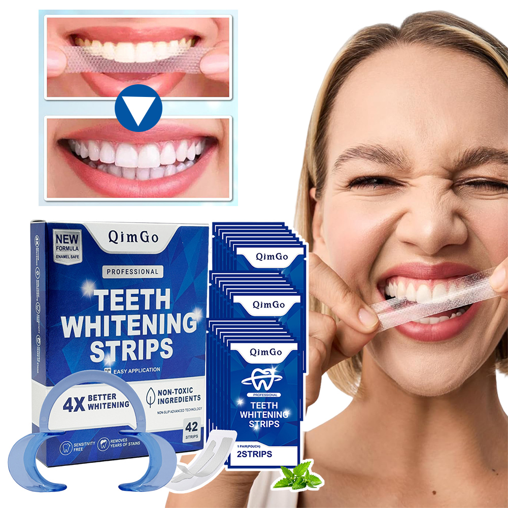 شرائط تبييض الأسنان الاحترافية - مراجعة Teeth Whitening Strips Crest وسعره