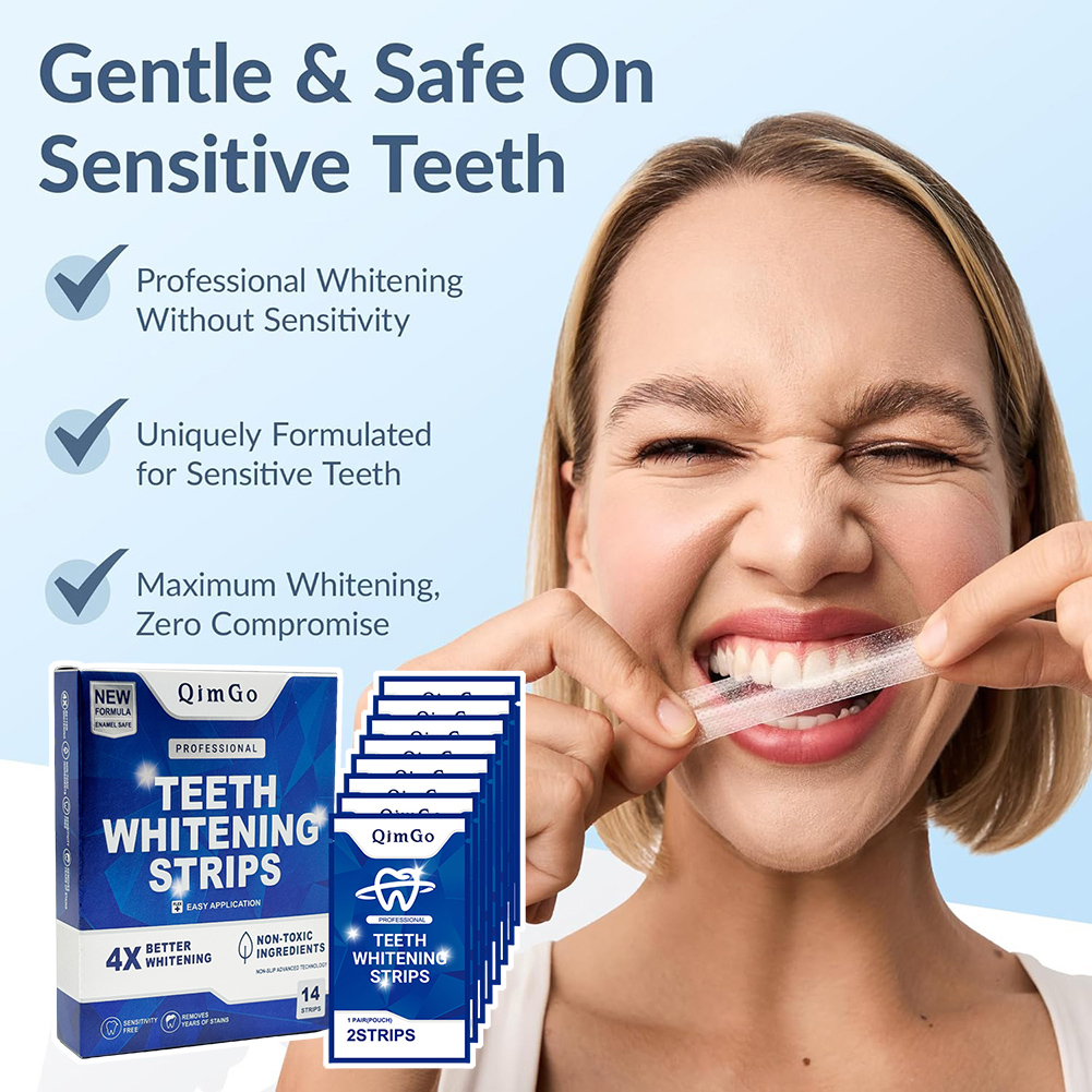 شرائط تبييض الأسنان الاحترافية - مراجعة Teeth Whitening Strips Crest وسعره