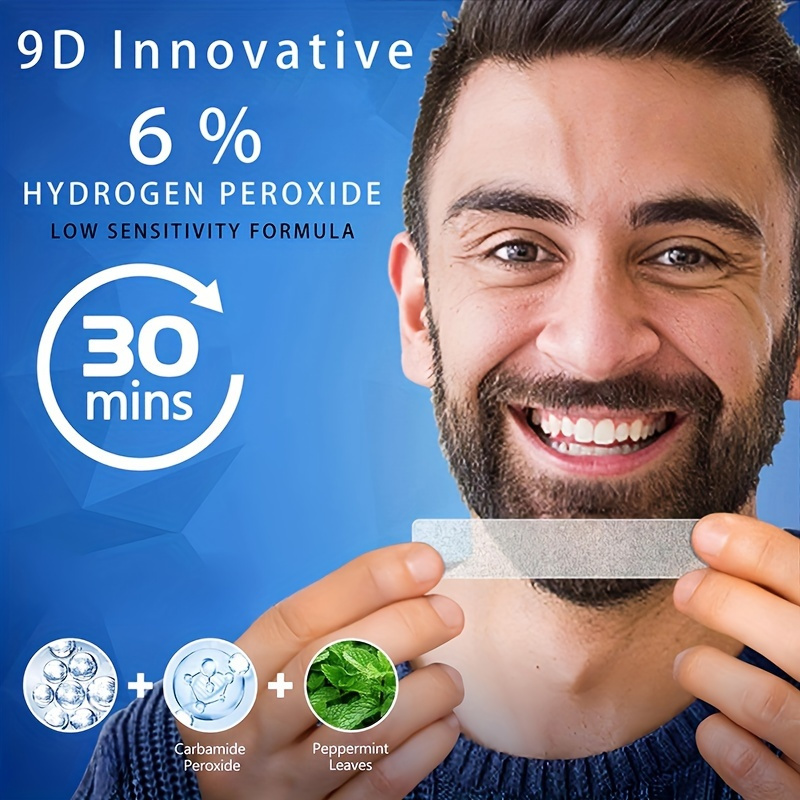21 زوجًا من شرائط تبييض الأسنا - مراجعة Teeth Whitening With Hydrogen Peroxide وسعره