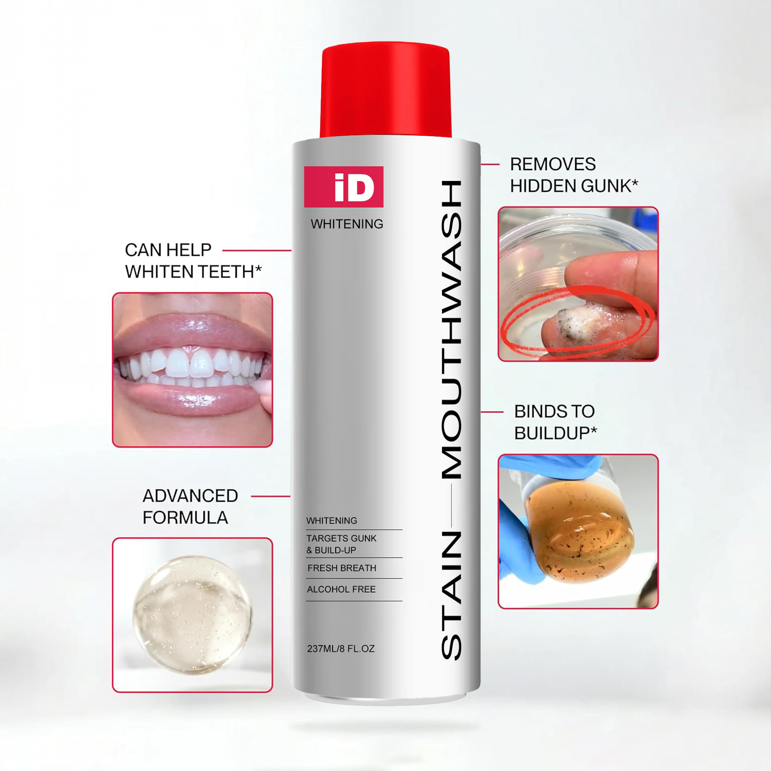 غسول فم جديد لتبييض الأسنان -  - مراجعة Whitening Mouthwash وسعره