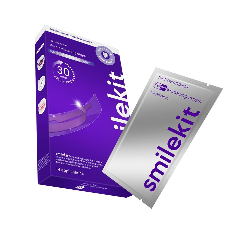  شرائط تبييض الأسنان Smilekit - مراجعة Teeth Whitening Strips Crest وسعره