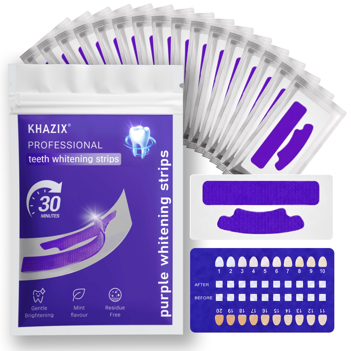 7 قطع من شرائط تبييض الأسنان ل - مراجعة Teeth Whitening Strips Crest وسعره