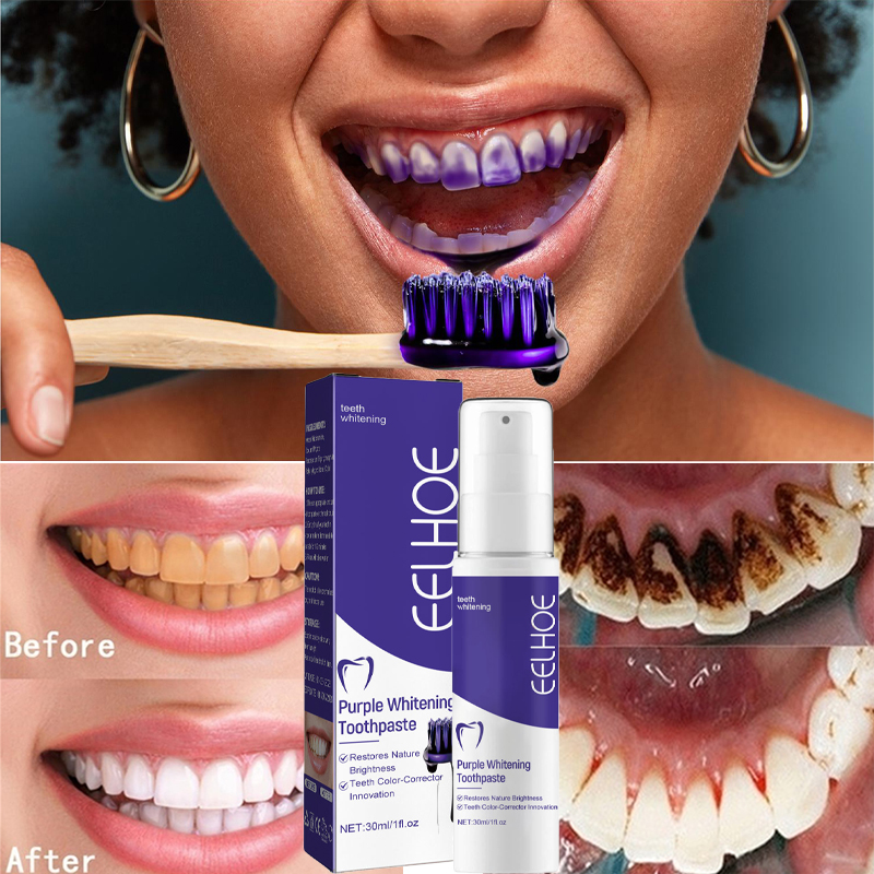 1 قطعة تنظيف الأسنان تبييض معج - مراجعة Teeth Whitening Korea وسعره