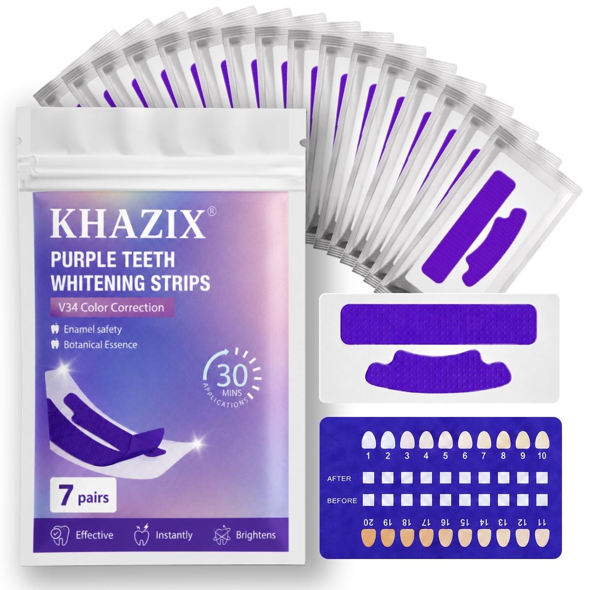 1/7 أزواج من شرائط تبييض الأسن - مراجعة Teeth Whitening Strips Crest وسعره
