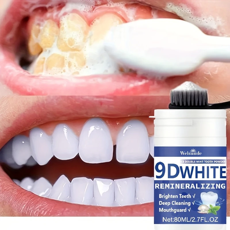 مسحوق أسنان 9D أبيض لإعادة ترس - مراجعة Teeth Paint Whitening وسعره