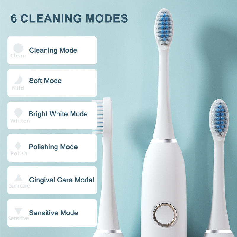 6 طرق فرشاة أسنان كهربائية بال - مراجعة Electric Toothbrush Sonic وسعره