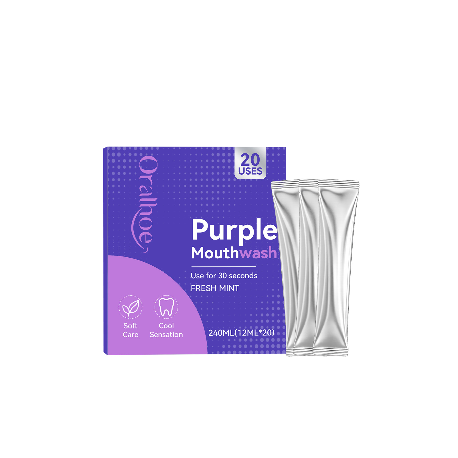 عبوة فردية من غسول الفم بنكهة  - مراجعة Teeth Whitening Xylitol وسعره